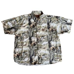 Clearwater Outfitters Hunting Shirt Animals AOP Mens 2XL